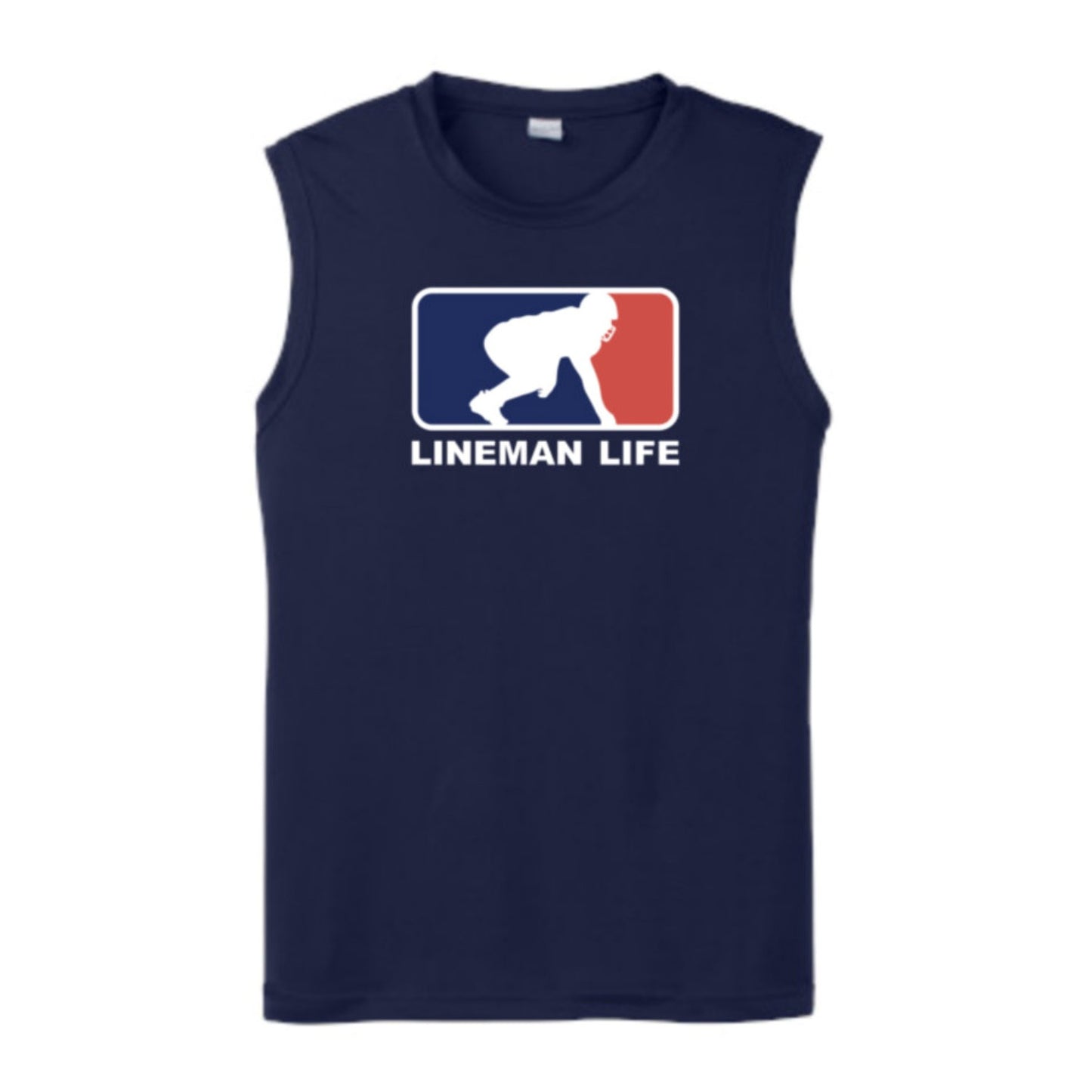 LINEMAN LIFE LOGO - Muscle T-Shirt