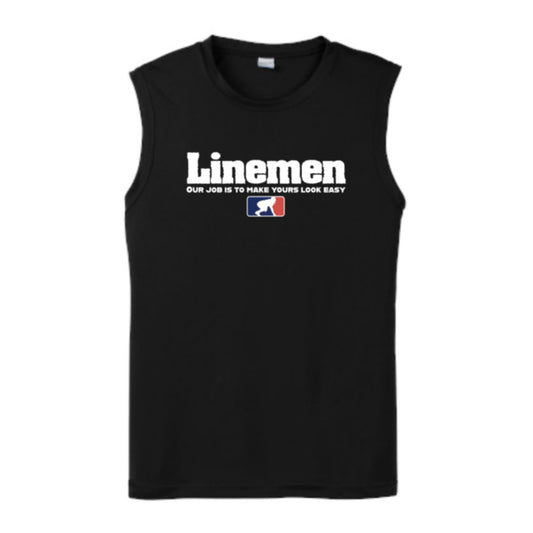 A LINEMANS JOB - Muscle T-Shirt