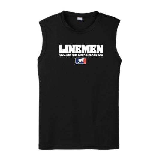 LINEMEN: QB HEROES - Muscle T-Shirt