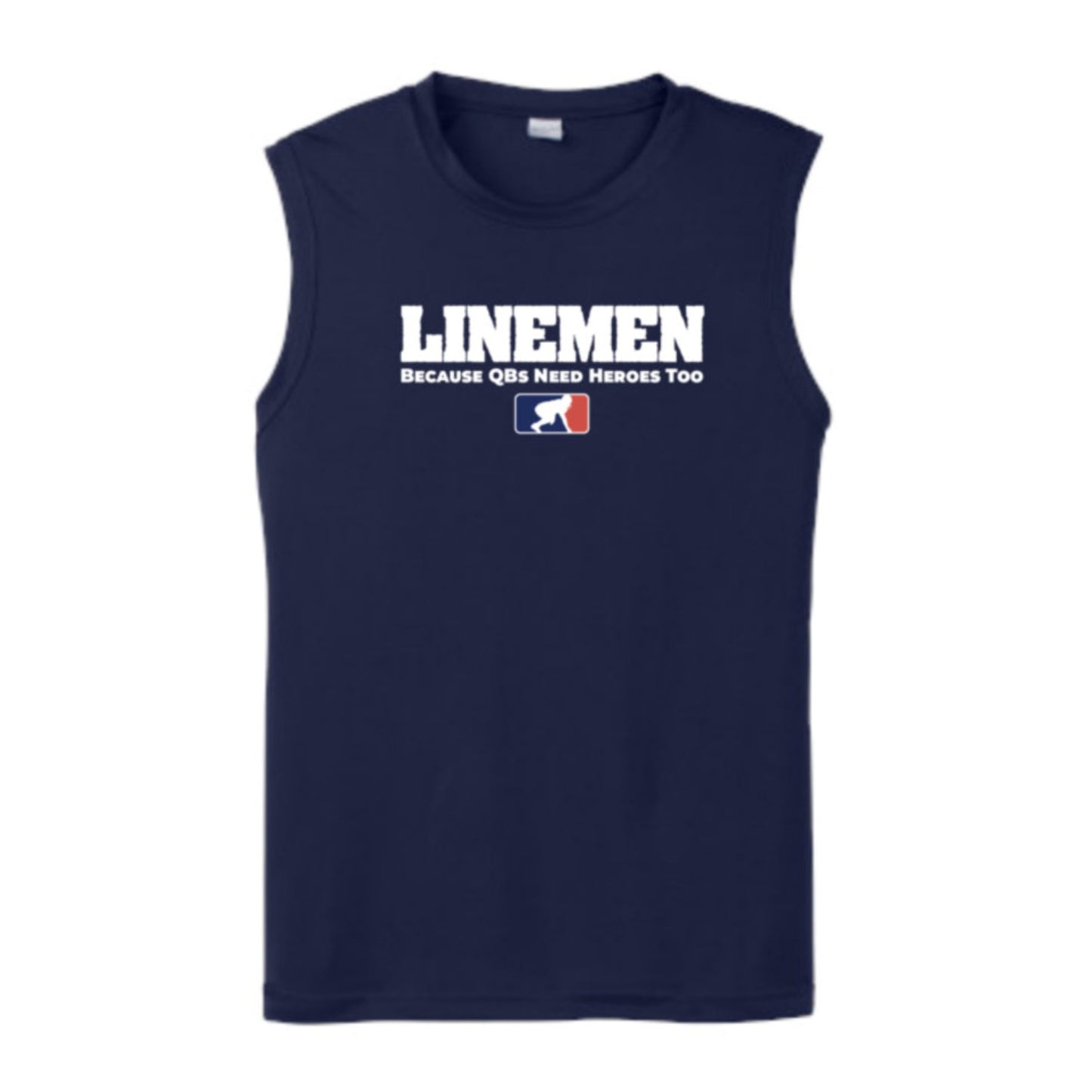 LINEMEN: QB HEROES - Muscle T-Shirt