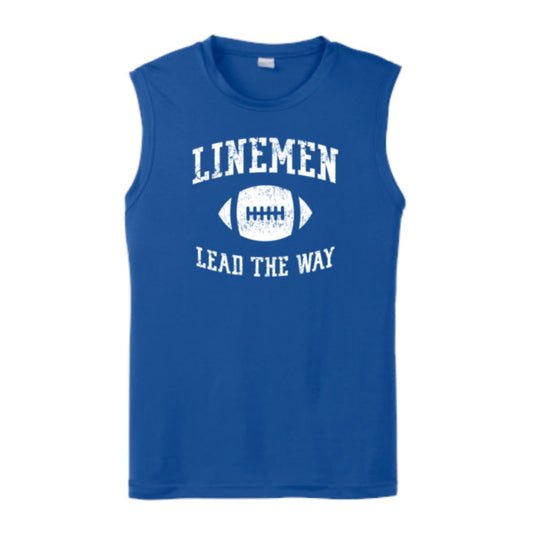 LINEMEN LEAD THE WAY - Muscle T-Shirt