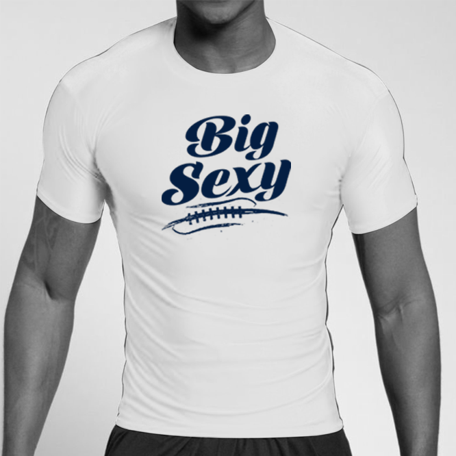 BIG SEXY (A) (Navy) - Compression Top