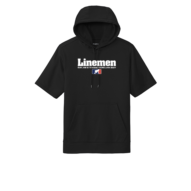 A LINEMANS JOB - Short Sleeve Hoodie