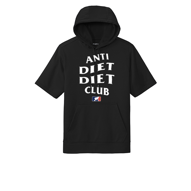 ANTI DIET CLUB - Short Sleeve Hoodie