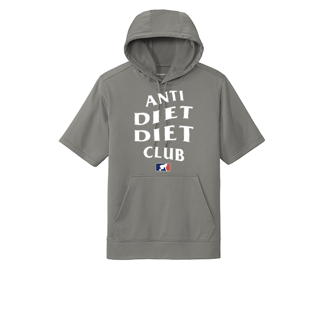 ANTI DIET CLUB - Short Sleeve Hoodie