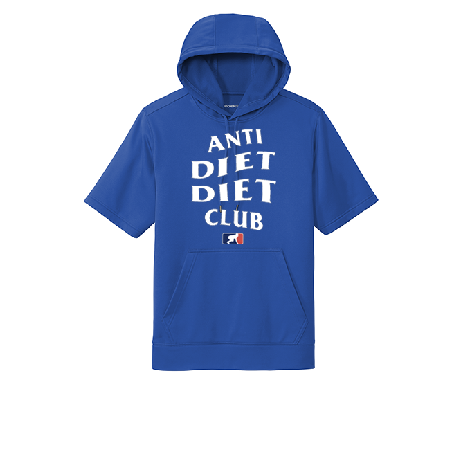 ANTI DIET CLUB - Short Sleeve Hoodie