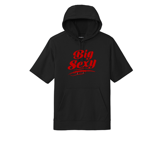 BIG SEXY (A) (Red) - Short Sleeve Hoodie