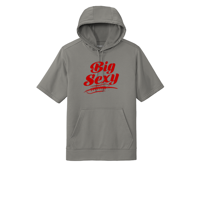BIG SEXY (A) (Red) - Short Sleeve Hoodie