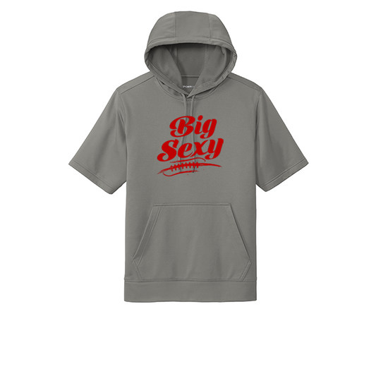 BIG SEXY (A) (Red) - Short Sleeve Hoodie