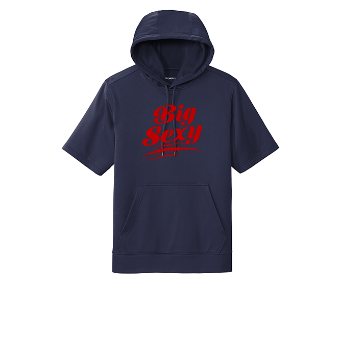 BIG SEXY (A) (Red) - Short Sleeve Hoodie