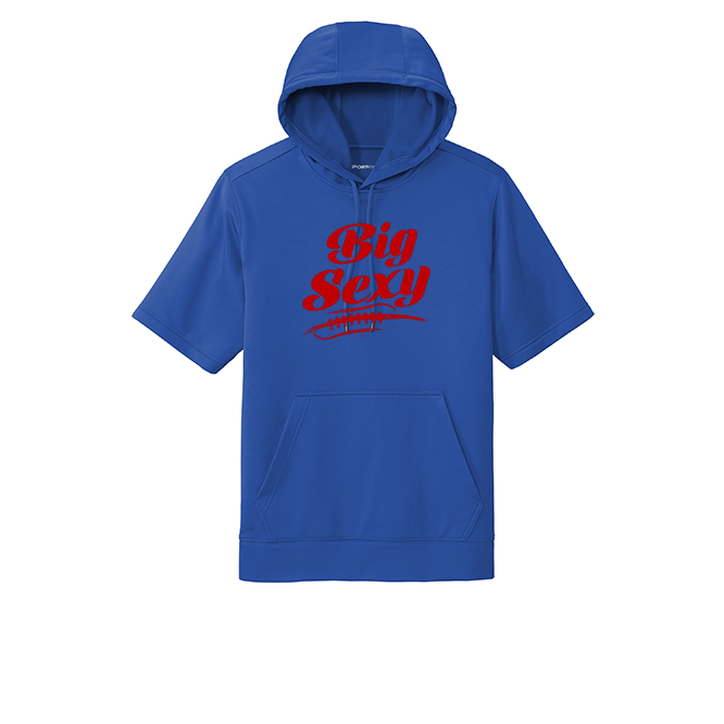 BIG SEXY (A) (Red) - Short Sleeve Hoodie