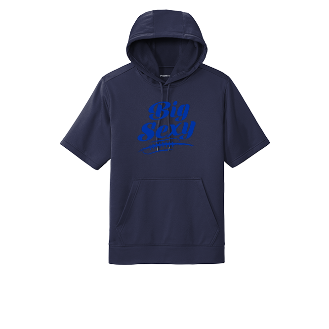 BIG SEXY (A) (Royal) - Short Sleeve Hoodie