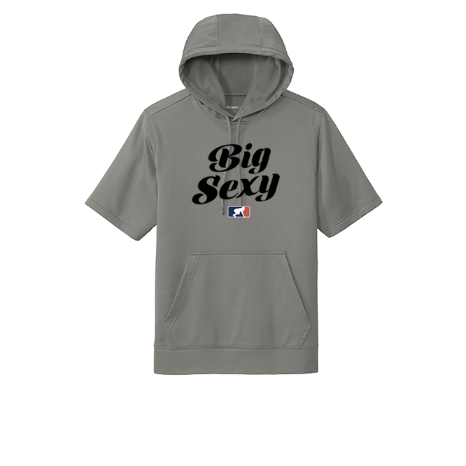 BIG SEXY (Black) - Short Sleeve Hoodie