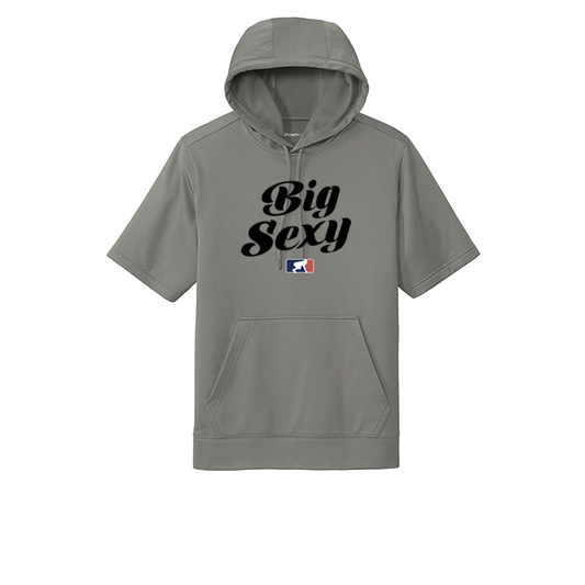 BIG SEXY (Black) - Short Sleeve Hoodie