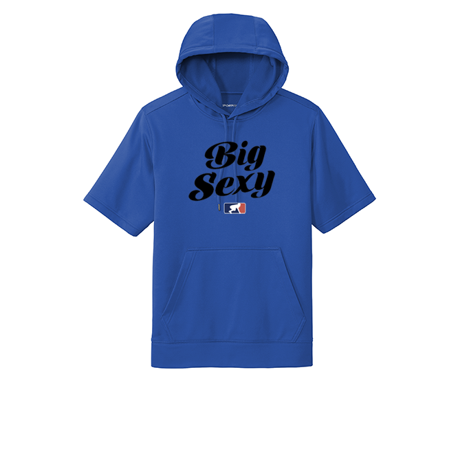 BIG SEXY (Black) - Short Sleeve Hoodie