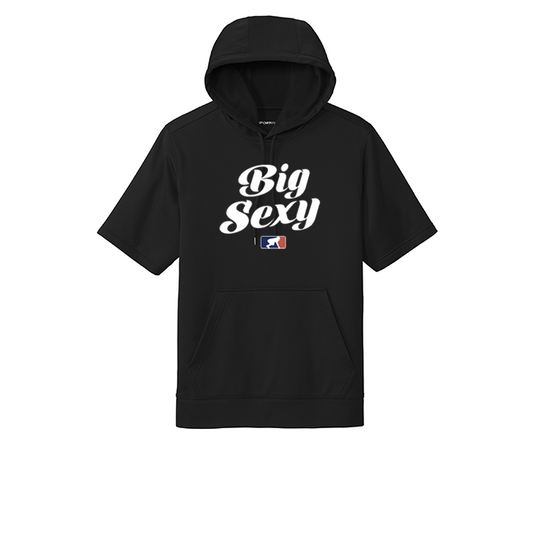 BIG SEXY (White) - Short Sleeve Hoodie
