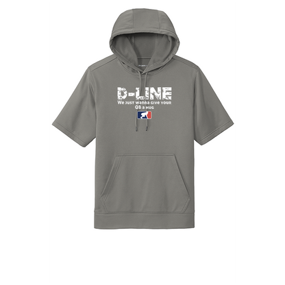 D-LINE QB HUGS - Short Sleeve Hoodie