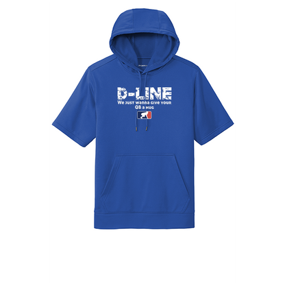 D-LINE QB HUGS - Short Sleeve Hoodie