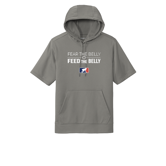 FEAR THE BELLY FEED THE BELLY - Short Sleeve Hoodie