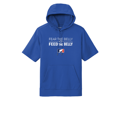 FEAR THE BELLY FEED THE BELLY - Short Sleeve Hoodie