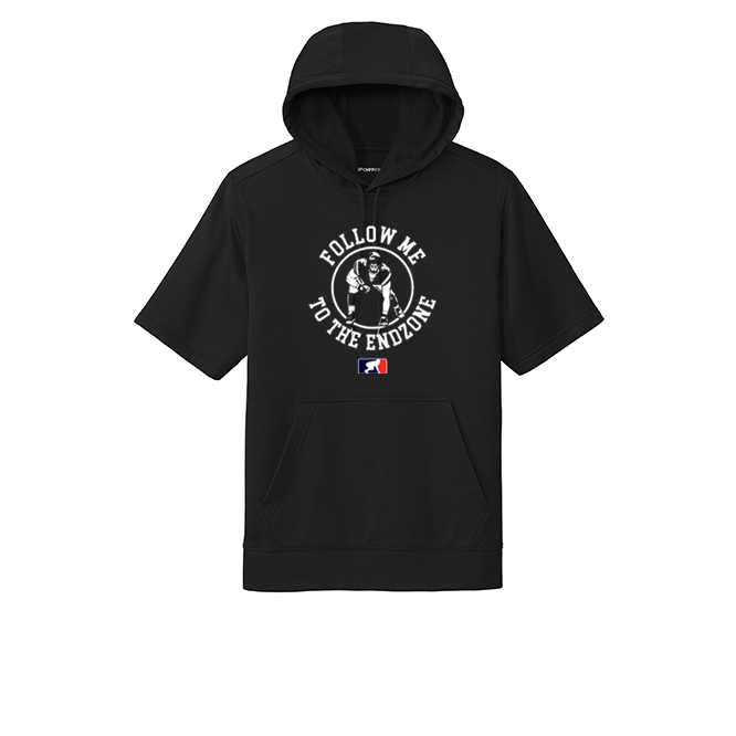 FOLLOW ME TO THE ENDZONE - Short Sleeve Hoodie