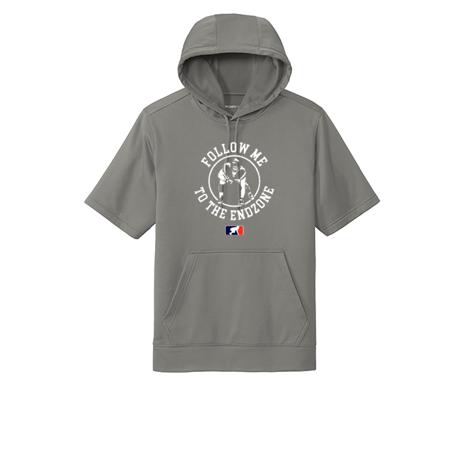 FOLLOW ME TO THE ENDZONE - Short Sleeve Hoodie