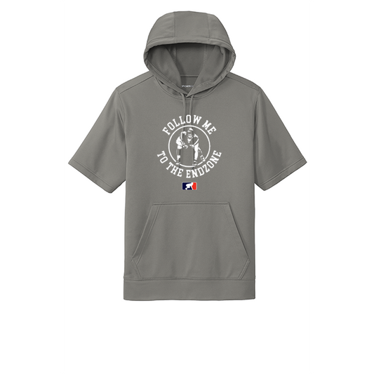FOLLOW ME TO THE ENDZONE - Short Sleeve Hoodie