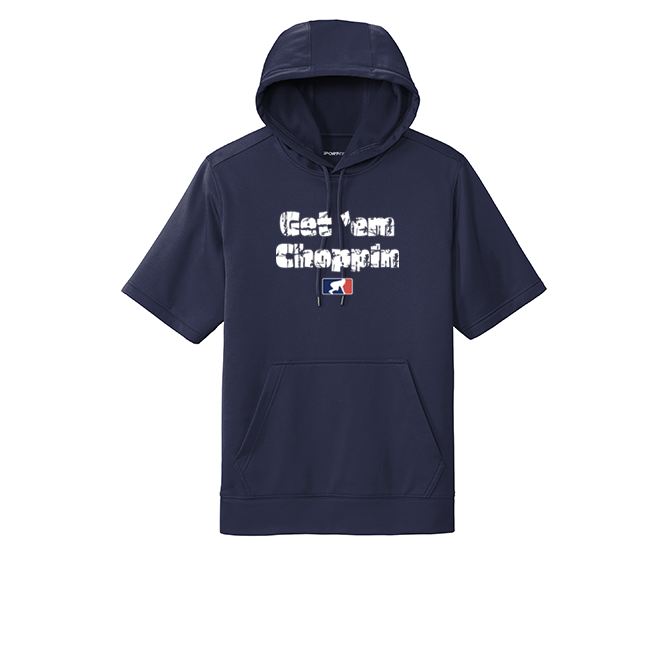 GET EM CHOPPIN - Short Sleeve Hoodie