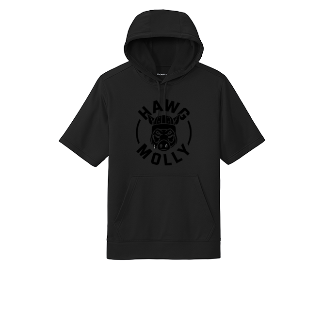 HAWG MOLLY (Black) - Short Sleeve Hoodie