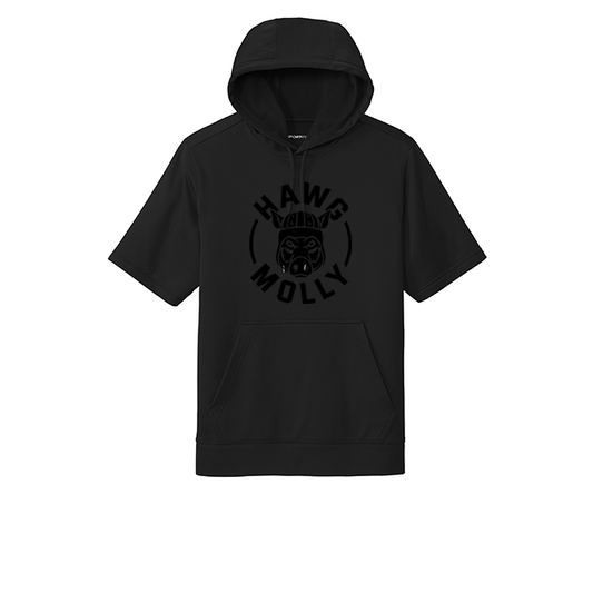 HAWG MOLLY (Black) - Short Sleeve Hoodie