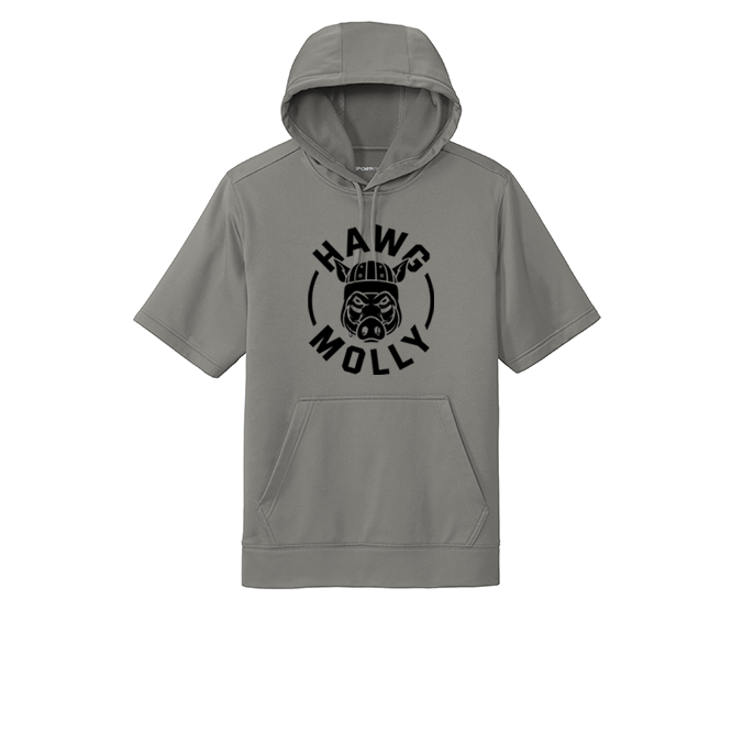 HAWG MOLLY (Black) - Short Sleeve Hoodie