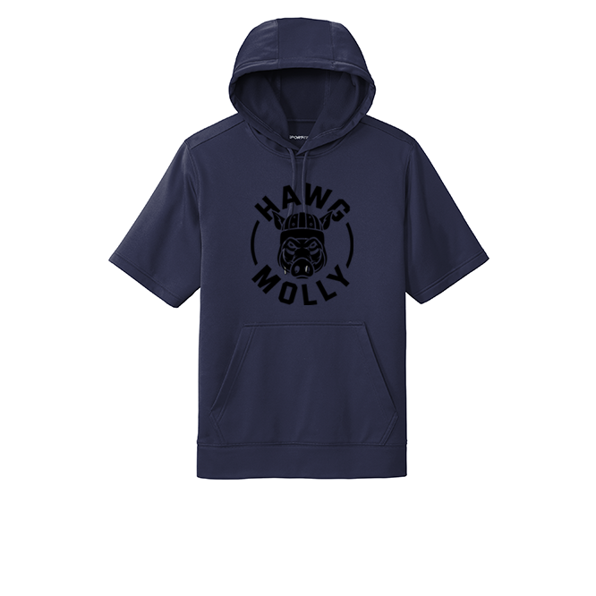 HAWG MOLLY (Black) - Short Sleeve Hoodie
