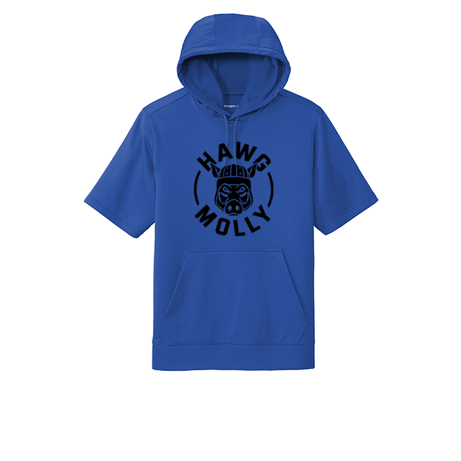 HAWG MOLLY (Black) - Short Sleeve Hoodie