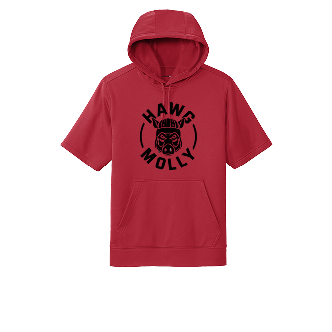 HAWG MOLLY (Black) - Short Sleeve Hoodie