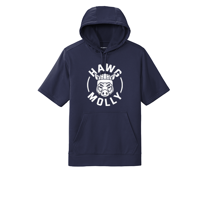 HAWG MOLLY (White) - Short Sleeve Hoodie