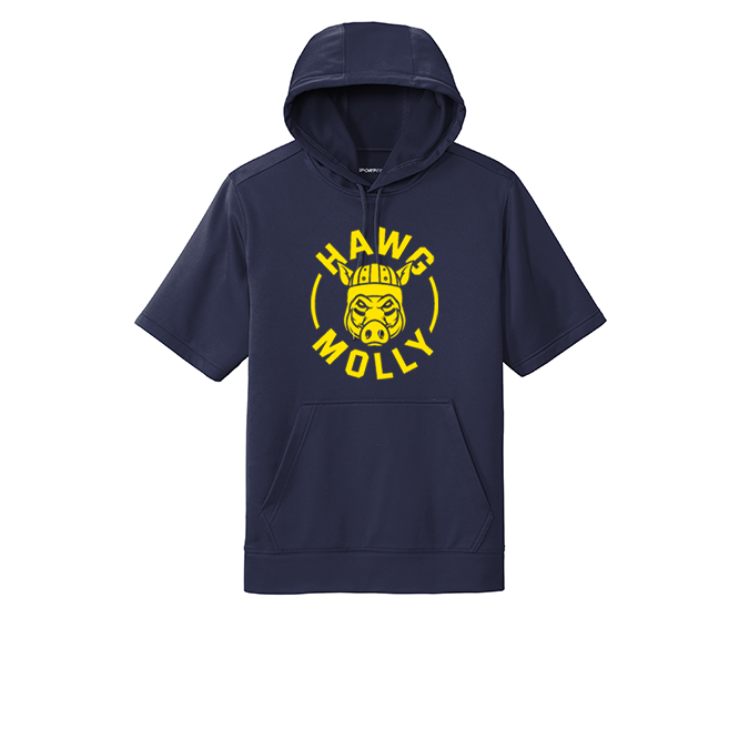 HAWG MOLLY  (Yellow)- Short Sleeve Hoodie