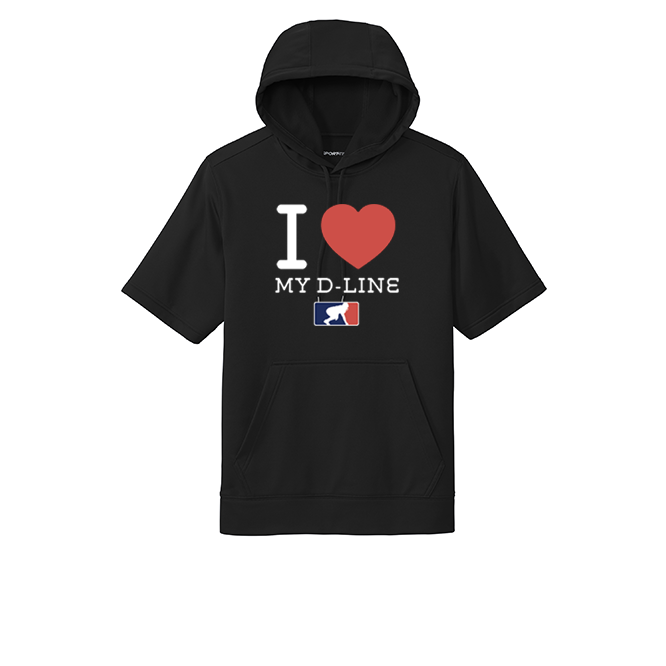 I <3 MY D-LINE - Short Sleeve Hoodie