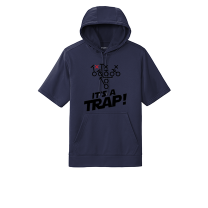ITS A TRAP! (Black) - Short Sleeve Hoodie