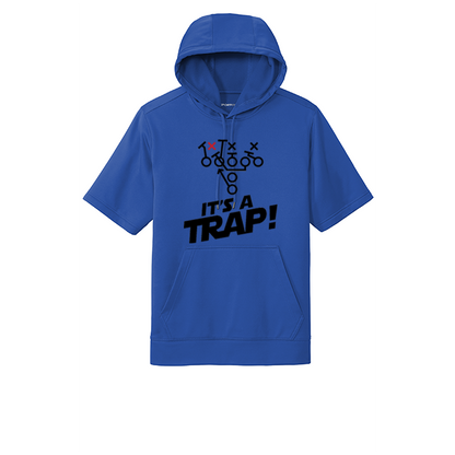 ITS A TRAP! (Black) - Short Sleeve Hoodie
