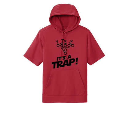 ITS A TRAP! (Black) - Short Sleeve Hoodie