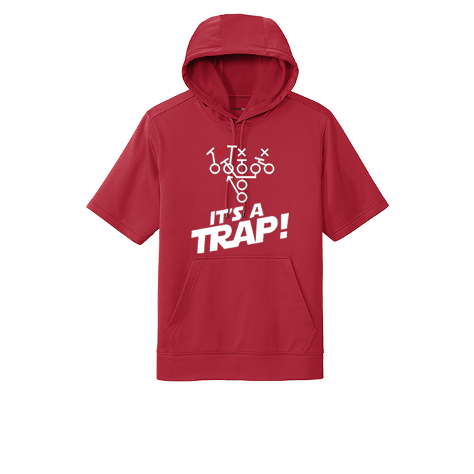 ITS A TRAP! (White) - Short Sleeve Hoodie