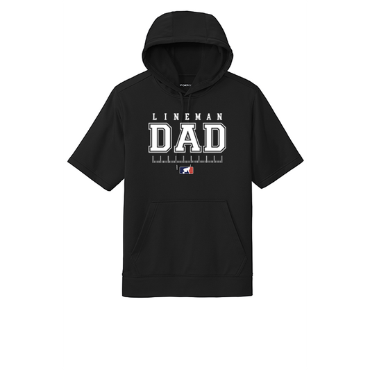 LINEMAN DAD - Short Sleeve Hoodie