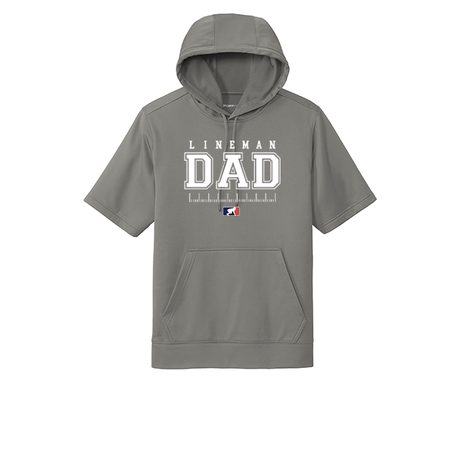 LINEMAN DAD - Short Sleeve Hoodie
