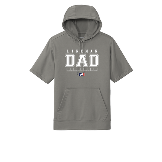 LINEMAN DAD - Short Sleeve Hoodie