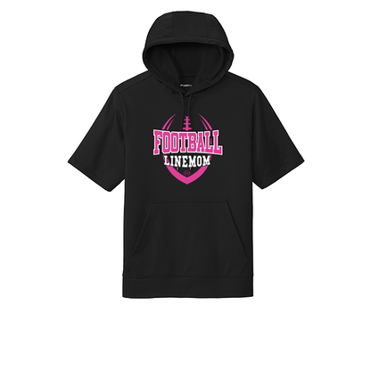 LINEMOM (Pink Logo) - Short Sleeve Hoodie