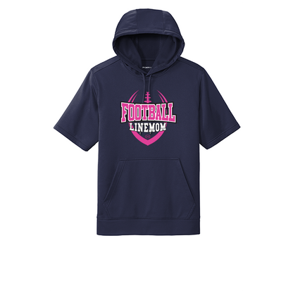 LINEMOM (Pink Logo) - Short Sleeve Hoodie