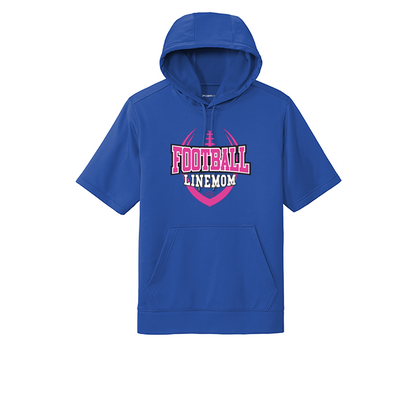 LINEMOM (Pink Logo) - Short Sleeve Hoodie