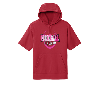 LINEMOM (Pink Logo) - Short Sleeve Hoodie