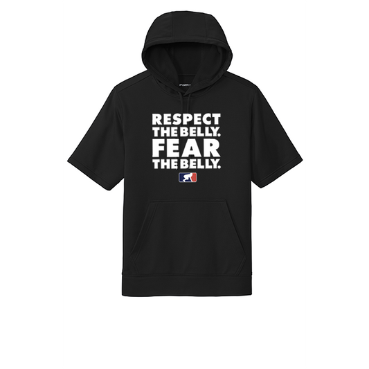 RESPECT THE BELLY - Short Sleeve Hoodie