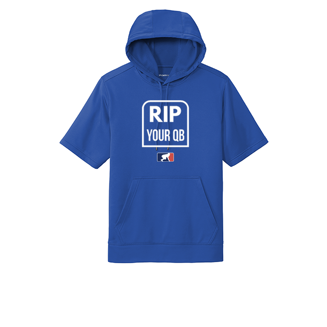 RIP YOUR QB - Short Sleeve Hoodie